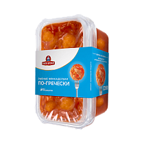 Fish balls in sauce with vegetables "Greek style" 